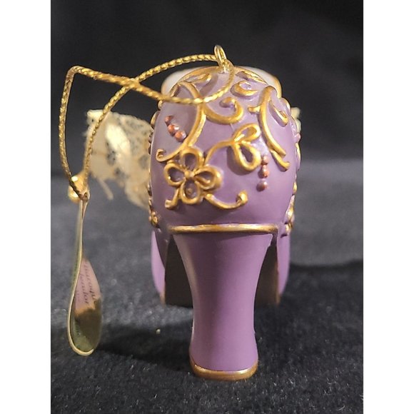 Heirloom Ornaments Shoe, Ashton Drake Miniature Shoe, Victorian Shoe, Ornament S - Picture 4 of 7